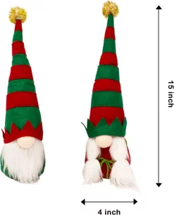 Joyin Elf Couple Gnome 9 Joyin Elf Couple Gnome -Christmas Ornaments Sales Store Elf Couple Gnome 2 result 600x741 1