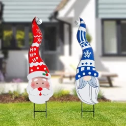 Joyin Snowman And Santa Christmas Yard Signs