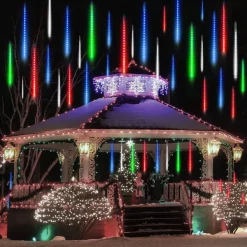 Joiedomi 8 Tubes (12in) Christmas Meteor Shower Rain Lights, Multicolor -Christmas Ornaments Sales Store LED Meteor Shower Rain Lights 8 Tubes 30cm Multicolor 6 result 600x600 1