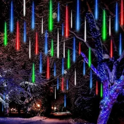 Joiedomi 8 Tubes (12in) Christmas Meteor Shower Rain Lights, Multicolor -Christmas Ornaments Sales Store LED Meteor Shower Rain Lights 8 Tubes 30cm Multicolor 7 result 600x600 1