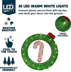 Joiedomi 2ft LED Candy Cane Christmas Decoration -Christmas Ornaments Sales Store LED Yard Light Candy Cane Ornament 2ft 2 600x610 1