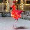 Joiedomi 3ft 30 LED Tinsel Flamingo With Christmas Hat