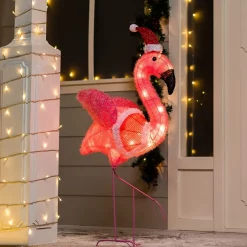 Joiedomi 3ft 30 LED Tinsel Flamingo With Christmas Hat 11 Joiedomi 3ft 30 LED Tinsel Flamingo With Christmas Hat -Christmas Ornaments Sales Store LED Yard Lights Tinsel Flamingo with Christmas Hat 3ft 4 result 600x600 1