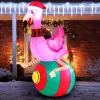 Joiedomi 6ft Christmas Inflatable Flamingo On Ornament -Christmas Ornaments Sales Store Large Flamingo on Ornament Inflatable 6ft 1 result 600x600 1