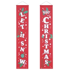 Joyin Let It Snow & Merry Christmas Banner 13 Joyin Let It Snow & Merry Christmas Banner -Christmas Ornaments Sales Store Let it Snow Merry Christmas Hanging Door Banner 5 result 600x600 1
