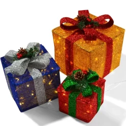 Joyin Lighted Gift Boxes -Christmas Ornaments Sales Store Lighted Gift Boxes 2 result 600x600 1