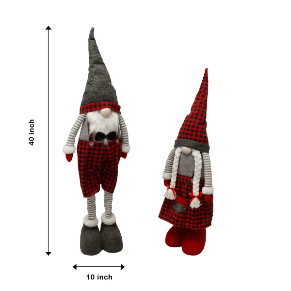 Joyin Long Leg Standing Gnome Couple(Red Buffalo) 40in 8 Joyin Long Leg Standing Gnome Couple(Red Buffalo) 40in - Image 6
