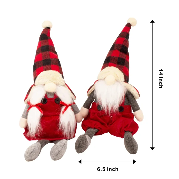 Joyin Nordic Style Christmas Gnome Couple 6 Joyin Nordic Style Christmas Gnome Couple - Image 4