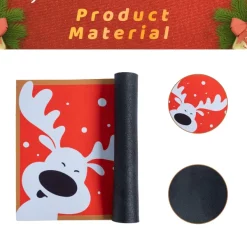 Joyin Peeking Reindeer Christmas Doormat -Christmas Ornaments Sales Store Peeking Reindeer Doormat 4 result 600x600 1