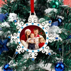 Joiedomi Snowflake Christmas Photo Ornaments Decoration