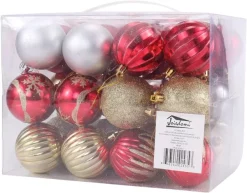 Joyin 36pcs Collectible Christmas Ornaments Set -Christmas Ornaments Sales Store Red Gold amp Silver 2.5 Ball Ornaments 36 pack 6 result 600x469 1