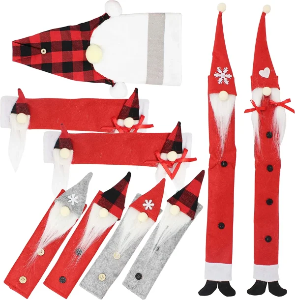 Joyin 9pcs Gnome Christmas Refrigerator Door Handle Covers 4 Joyin 9pcs Gnome Christmas Refrigerator Door Handle Covers - Image 2