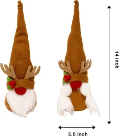 Joyin Reindeer Couple Gnome -Christmas Ornaments Sales Store Reindeer Couple Gnome 2 result 600x686 1