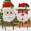 Joyin Santa & Dear Decorative Dining Room Chair Covers -Christmas Ornaments Sales Store Santa And Reindeer Dining Chair Slip Covers 1 result 600x600 1