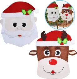 Christmas Ornaments Sales Store -Christmas Ornaments Sales Store Santa And Reindeer Dining Chair Slip Covers 2 result 600x613 1