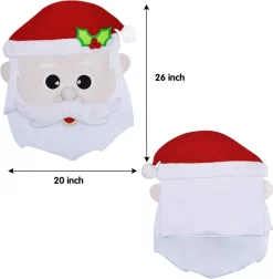 Joyin Santa & Dear Decorative Dining Room Chair Covers -Christmas Ornaments Sales Store Santa And Reindeer Dining Chair Slip Covers 4 result 600x612 1