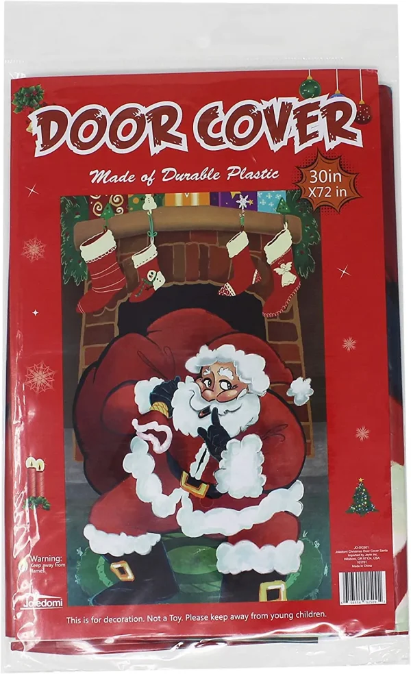 Joyin Santa With Gifts Christmas Door Cover 72in X 30in 7 Joyin Santa With Gifts Christmas Door Cover 72in X 30in - Image 5