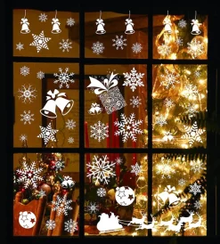 Joyin 38Pcs Snowflake Window Clings Decal Stickers