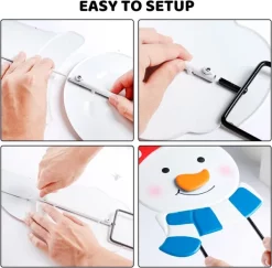 Joyin 2pcs Snowman And Gnome Metal Christmas Yard Signs With Stake -Christmas Ornaments Sales Store Snowman and Gnome Yard Sign 4 result 600x590 1