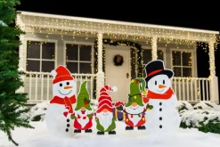 Joyin 5pcs Snowman And Gnomes Christmas Yard Signs Decor