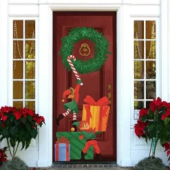 Joyin Christmas Elf Door Cover 72in X 30in