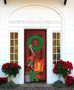 Christmas Ornaments Sales Store -Christmas Ornaments Sales Store Special Delivery Elf Door Cover 2 result 600x729 1