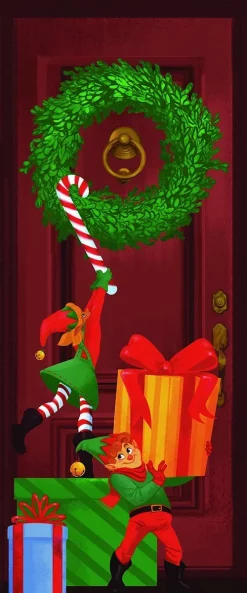 Joyin Christmas Elf Door Cover 72in X 30in -Christmas Ornaments Sales Store Special Delivery Elf Door Cover 3 result