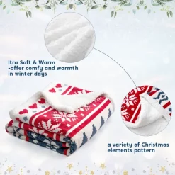 Joyin Twin Size Cozy Fleece Christmas Throw Blanket 12 Joyin Twin Size Cozy Fleece Christmas Throw Blanket -Christmas Ornaments Sales Store Throw Blanket 5 result 600x600 1