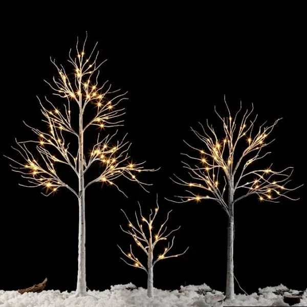 Joiedomi Christmas LED White Birch Tree Decoration 2ft 4ft And 6ft 7 Joiedomi Christmas LED White Birch Tree Decoration 2ft 4ft And 6ft - Image 5