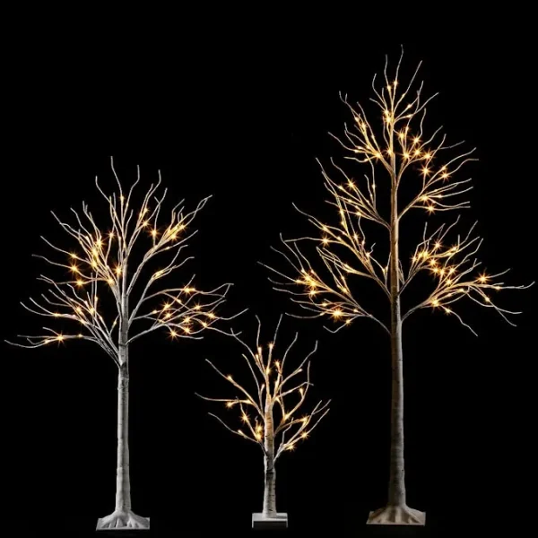 Joiedomi Christmas LED White Birch Tree Decoration 2ft 4ft And 6ft 3 Joiedomi Christmas LED White Birch Tree Decoration 2ft 4ft And 6ft